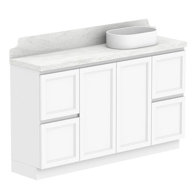 ADP Mabel Ensuite Floor Mount 1500mm Single Right Offset Bowl Vanity Cabinet