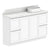 ADP Mabel Ensuite Floor Mount 1500mm Single Right Offset Bowl Vanity Cabinet