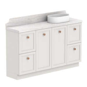 ADP Mabel Ensuite Floor Mount 1500mm Single Right Offset Bowl Vanity Cabinet