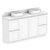 ADP Mabel Ensuite Floor Mount 1800mm Double Bowl Vanity Cabinet