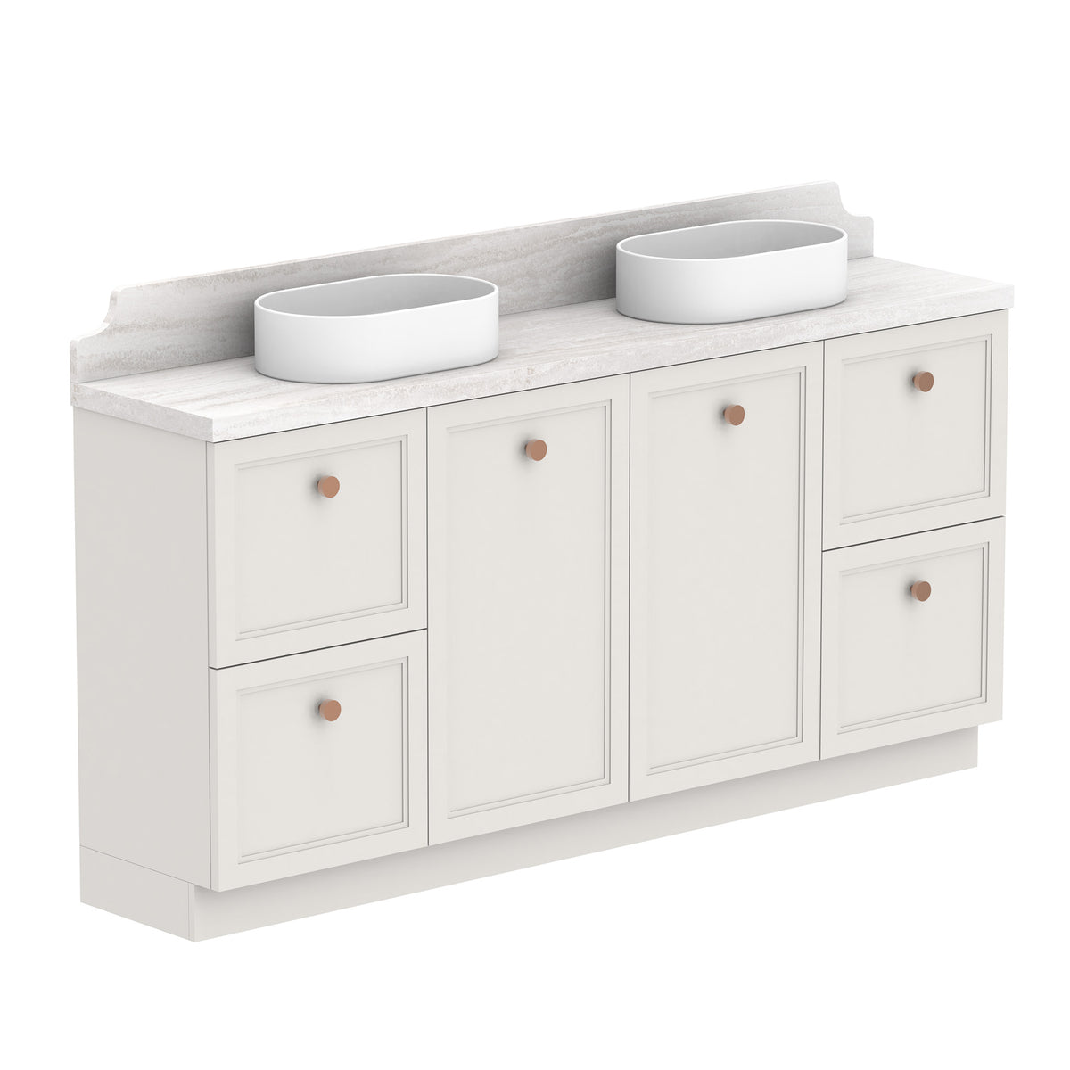 ADP Mabel Ensuite Floor Mount 1800mm Double Bowl Vanity Cabinet