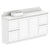 ADP Mabel Ensuite Floor Mount 1800mm Single Left Offset Bowl Vanity Cabinet