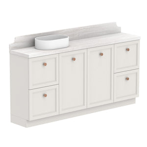 ADP Mabel Ensuite Floor Mount 1800mm Single Left Offset Bowl Vanity Cabinet