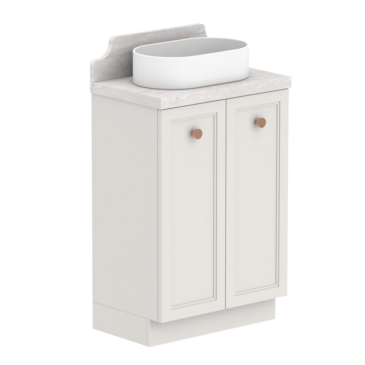 ADP Mabel Ensuite Floor Mount 600mm Single Center Bowl Vanity Cabinet