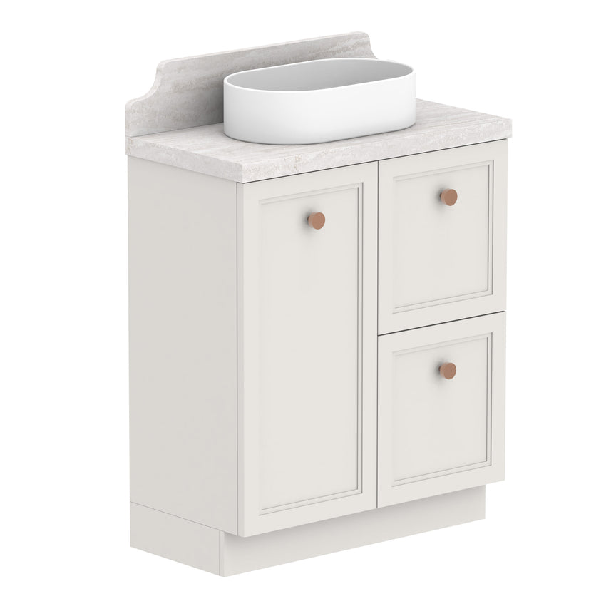 ADP Mabel Ensuite Floor Mount 750mm Single Center Bowl Vanity Cabinet