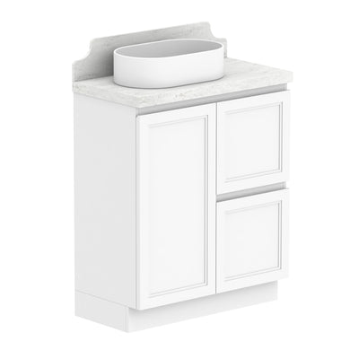 ADP Mabel Ensuite Floor Mount 750mm Single Left Offset Bowl Vanity Cabinet