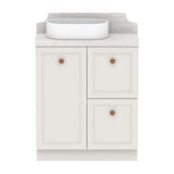 ADP Mabel Ensuite Floor Mount 750mm Single Left Offset Bowl Vanity Cabinet