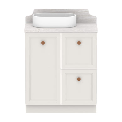 ADP Mabel Ensuite Floor Mount 750mm Single Left Offset Bowl Vanity Cabinet