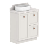 ADP Mabel Ensuite Floor Mount 750mm Single Left Offset Bowl Vanity Cabinet