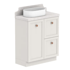 ADP Mabel Ensuite Floor Mount 750mm Single Left Offset Bowl Vanity Cabinet