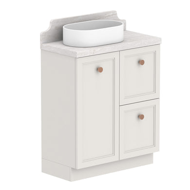 ADP Mabel Ensuite Floor Mount 750mm Single Left Offset Bowl Vanity Cabinet