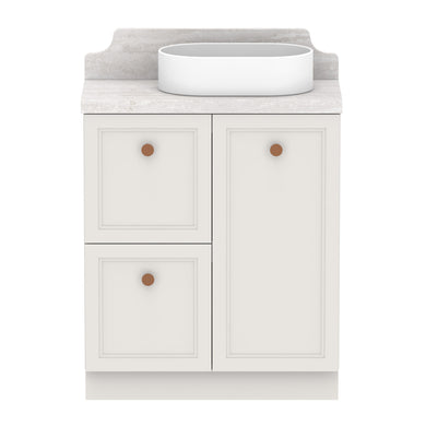 ADP Mabel Ensuite Floor Mount 750mm Single Right Offset Bowl Vanity Cabinet