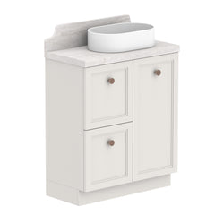 ADP Mabel Ensuite Floor Mount 750mm Single Right Offset Bowl Vanity Cabinet
