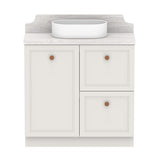 ADP Mabel Ensuite Floor Mount 900mm Single Center Bowl Vanity Cabinet