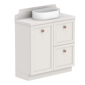 ADP Mabel Ensuite Floor Mount 900mm Single Center Bowl Vanity Cabinet