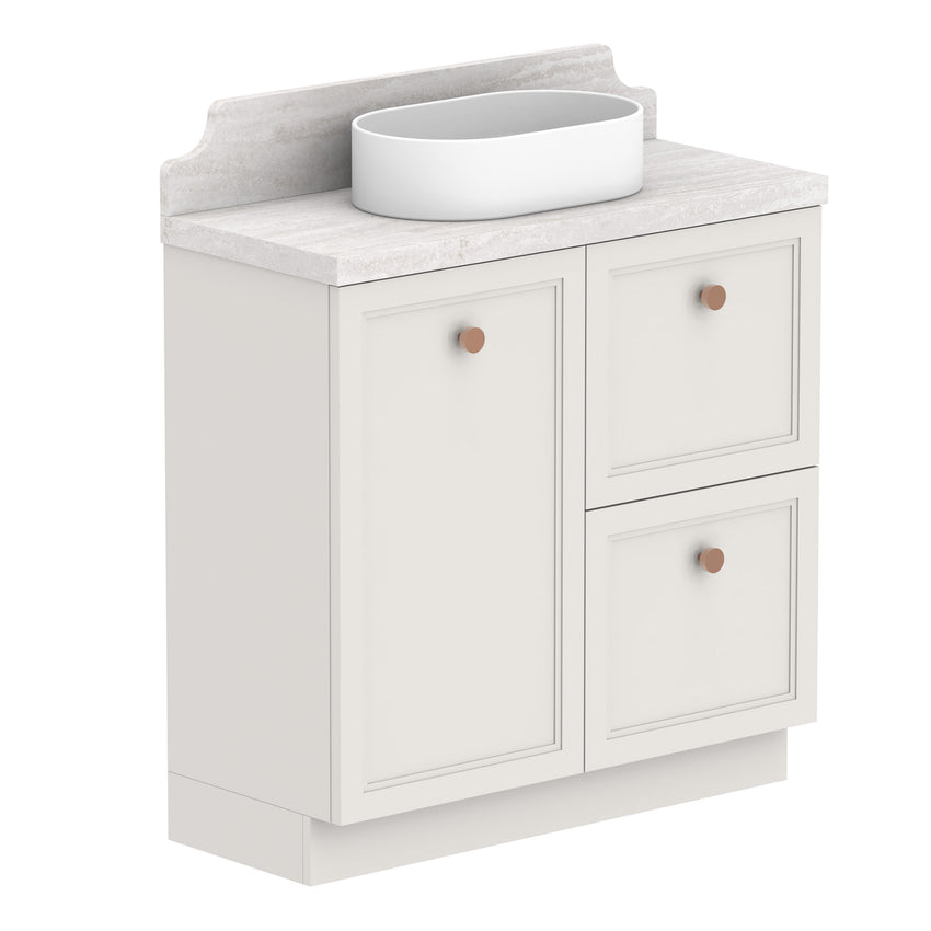 ADP Mabel Ensuite Floor Mount 900mm Single Center Bowl Vanity Cabinet