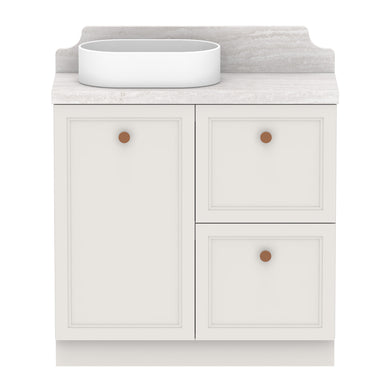 ADP Mabel Ensuite Floor Mount 900mm Single Left Offset Bowl Vanity Cabinet