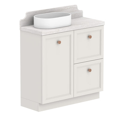 ADP Mabel Ensuite Floor Mount 900mm Single Left Offset Bowl Vanity Cabinet