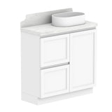 ADP Mabel Ensuite Floor Mount 900mm Single Right Offset Bowl Vanity Cabinet