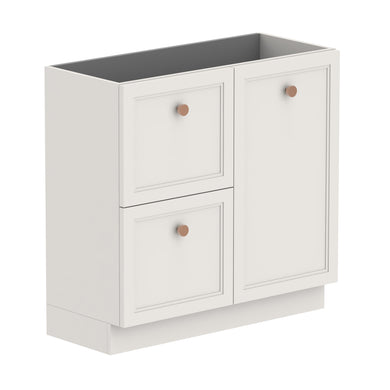 ADP Mabel Ensuite Floor Mount 900mm Single Right Offset Bowl Vanity Cabinet