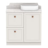 ADP Mabel Ensuite Floor Mount 900mm Single Right Offset Bowl Vanity Cabinet