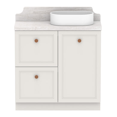 ADP Mabel Ensuite Floor Mount 900mm Single Right Offset Bowl Vanity Cabinet