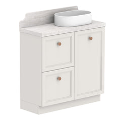 ADP Mabel Ensuite Floor Mount 900mm Single Right Offset Bowl Vanity Cabinet