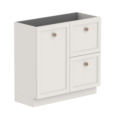 ADP Mabel Ensuite Floor Mount 900mm Single Left Offset Bowl Vanity Cabinet