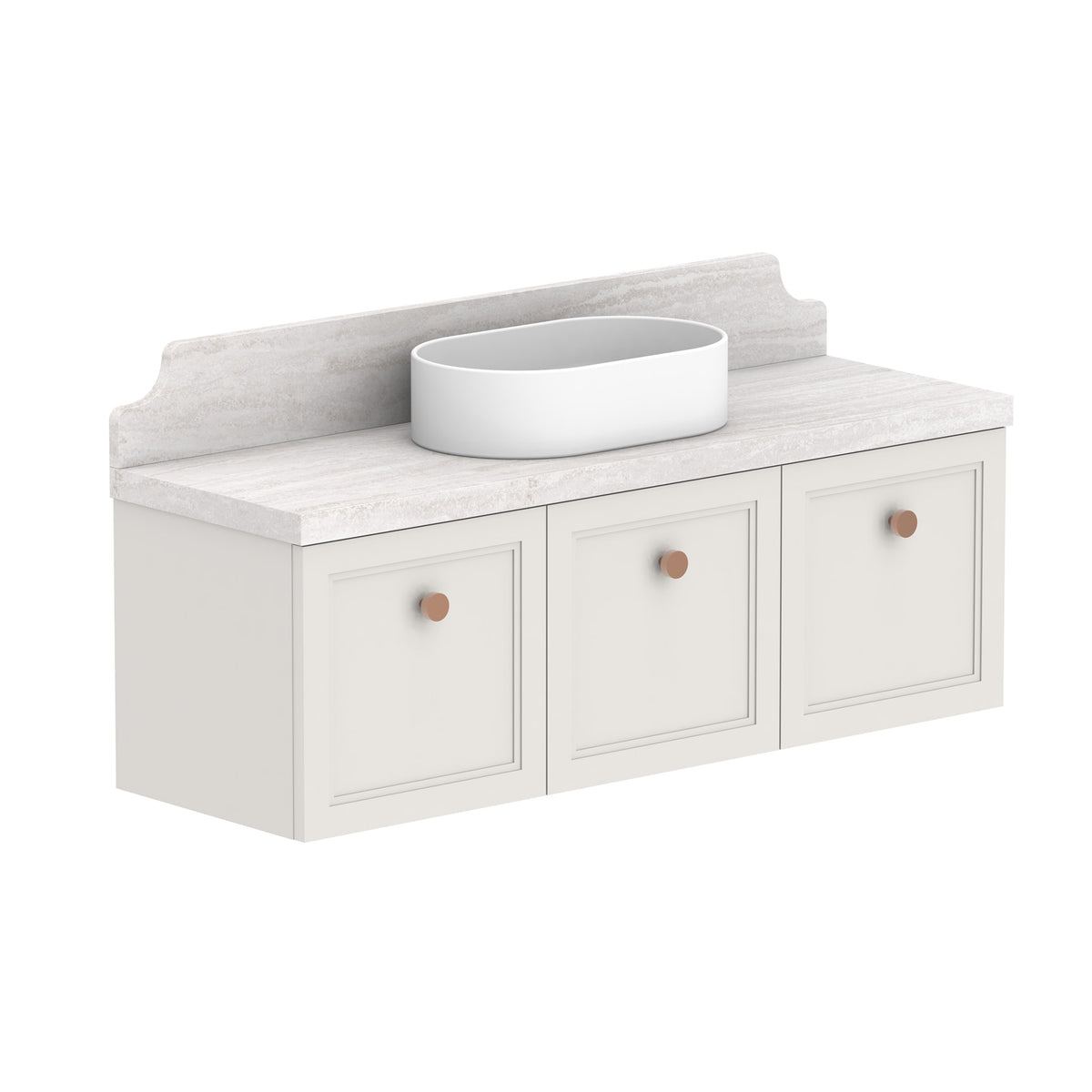 ADP Mabel Ensuite Wall Hung 1200mm Single Center Bowl Vanity Cabinet