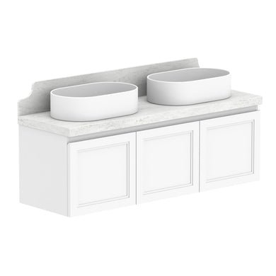 ADP Mabel Ensuite Wall Hung 1200mm Double Bowl Vanity Cabinet
