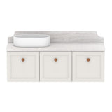 ADP Mabel Ensuite Wall Hung 1200mm Single Left Offset Bowl Vanity Cabinet