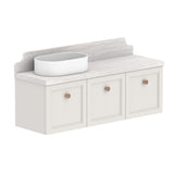 ADP Mabel Ensuite Wall Hung 1200mm Single Left Offset Bowl Vanity Cabinet