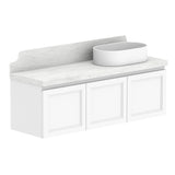 ADP Mabel Ensuite Wall Hung 1200mm Single Right Offset Bowl Vanity Cabinet