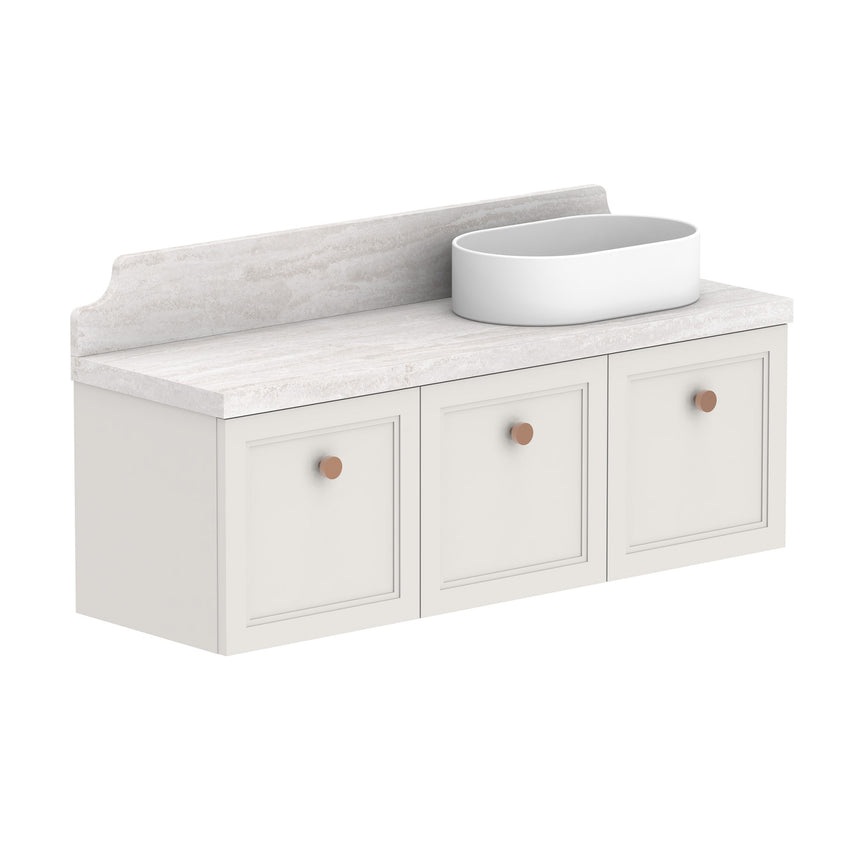 ADP Mabel Ensuite Wall Hung 1200mm Single Right Offset Bowl Vanity Cabinet