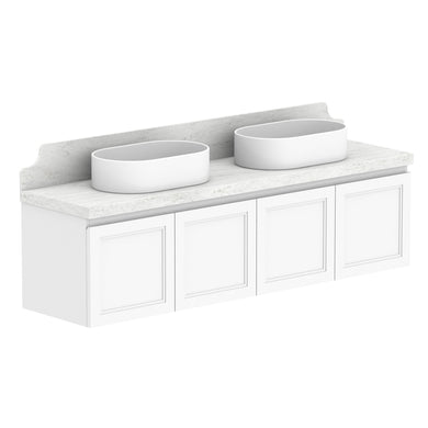 ADP Mabel Ensuite Wall Hung 1500mm Double Bowl Vanity Cabinet