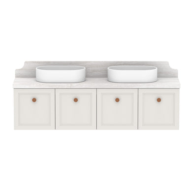 ADP Mabel Ensuite Wall Hung 1500mm Double Bowl Vanity Cabinet