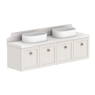 ADP Mabel Ensuite Wall Hung 1500mm Double Bowl Vanity Cabinet