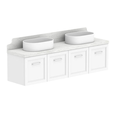 ADP Mabel Ensuite Wall Hung 1500mm Double Bowl Vanity Cabinet