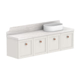 ADP Mabel Ensuite Wall Hung 1500mm Single Right Offset Bowl Vanity Cabinet