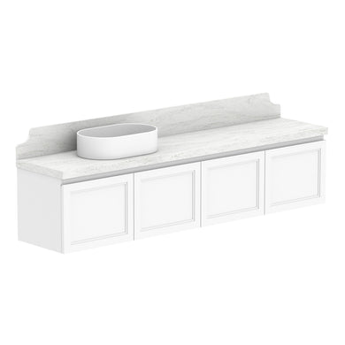 ADP Mabel Ensuite Wall Hung 1800mm Single Left Offset Bowl Vanity Cabinet