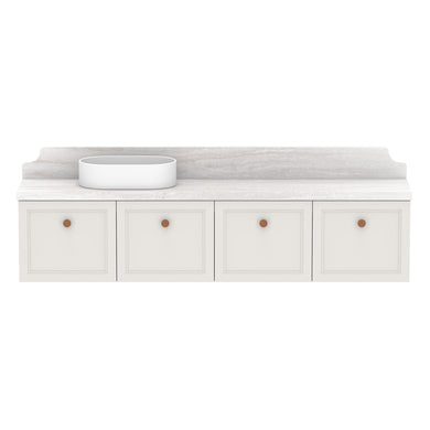 ADP Mabel Ensuite Wall Hung 1800mm Single Left Offset Bowl Vanity Cabinet