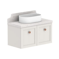 ADP Mabel Ensuite Wall Hung 750mm Single Center Bowl Vanity Cabinet