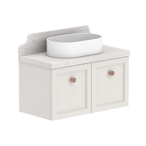 ADP Mabel Ensuite Wall Hung 750mm Single Center Bowl Vanity Cabinet