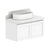 ADP Mabel Ensuite Wall Hung 750mm Single Left Offset Bowl Vanity Cabinet