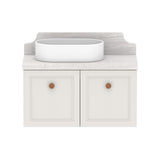 ADP Mabel Ensuite Wall Hung 750mm Single Left Offset Bowl Vanity Cabinet