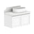 ADP Mabel Ensuite Wall Hung 750mm Single Right Offset Bowl Vanity Cabinet