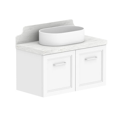 ADP Mabel Ensuite Wall Hung 750mm Single Center Bowl Vanity Cabinet