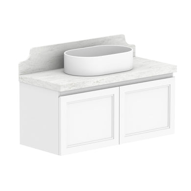 ADP Mabel Ensuite Wall Hung 900mm Single Center Bowl Vanity Cabinet