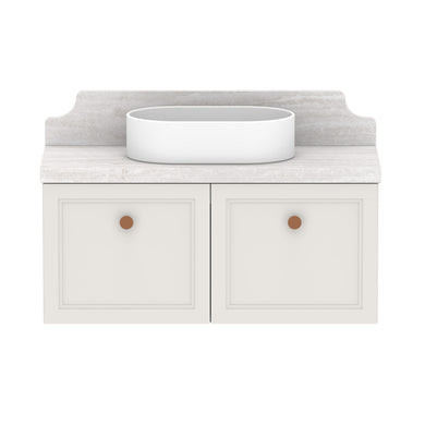 ADP Mabel Ensuite Wall Hung 900mm Single Center Bowl Vanity Cabinet