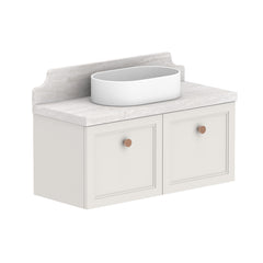 ADP Mabel Ensuite Wall Hung 900mm Single Center Bowl Vanity Cabinet